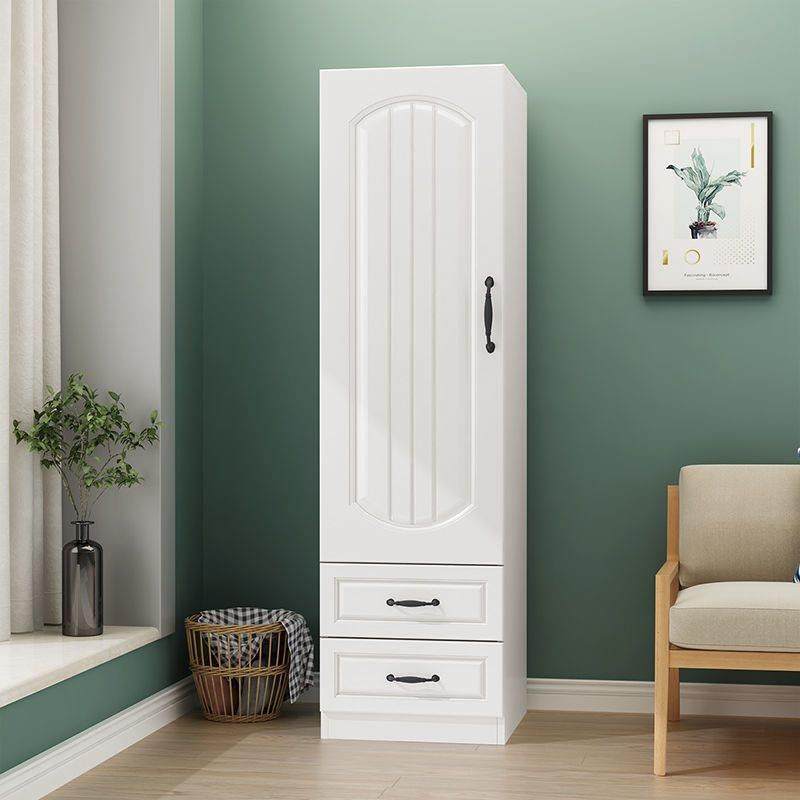 实木生态板单门衣柜欧式家用小户型卧室收纳组合简易衣橱自己组装