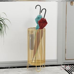 北欧轻奢商用雨伞架门口雨伞桶架家用挂伞收纳架铁艺置物架