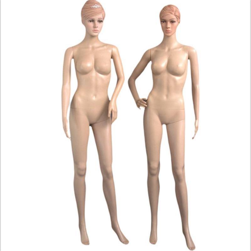 肤色带假头发分体服装模特道具全身女款带五官