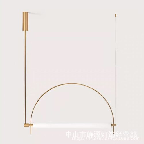 意式极简餐厅吊灯北欧现代简约设计师吧台酒店办公前台长条灯