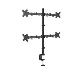 工厂液晶显示器支架臂4屏拼接增高架桌面升降架多屏夹持底座