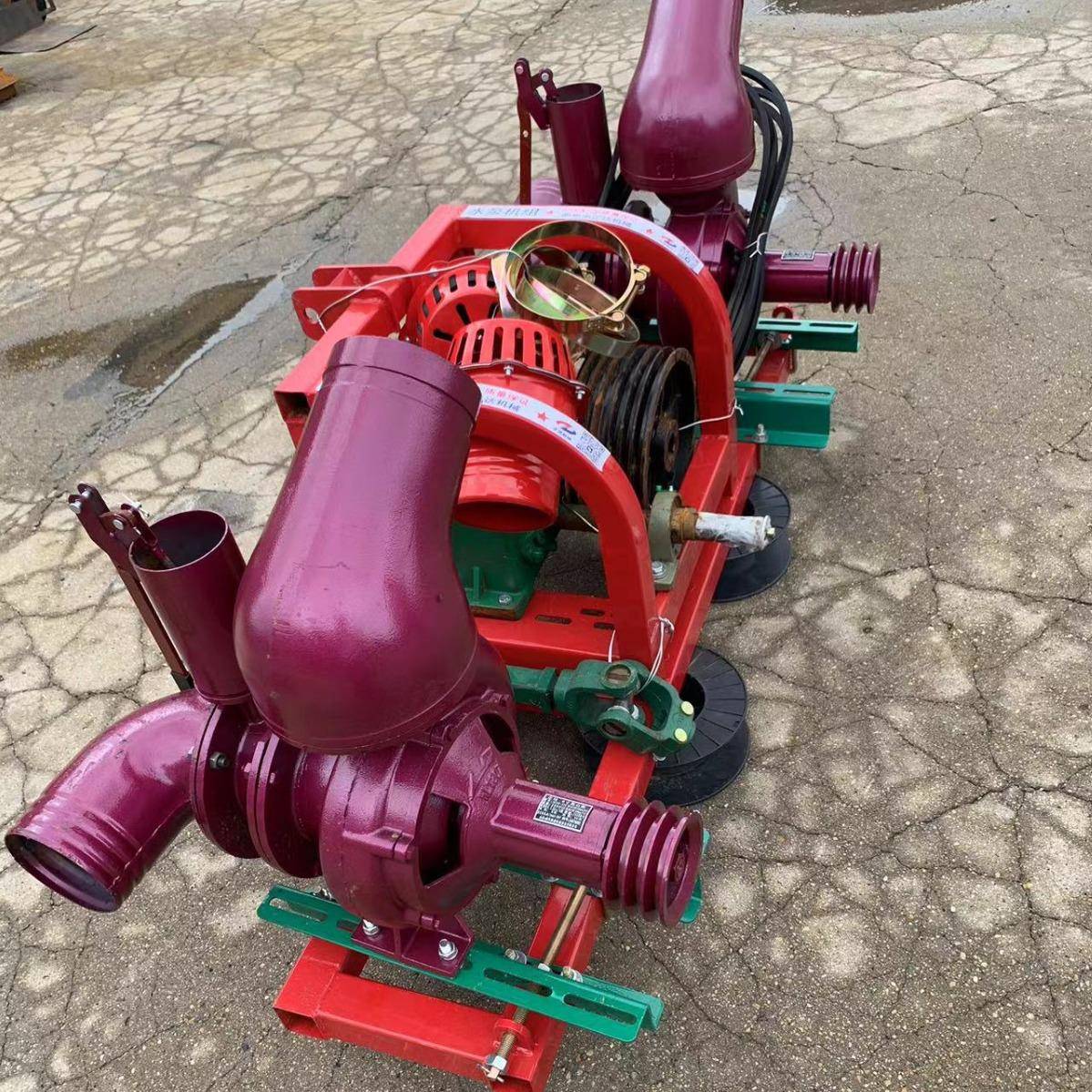 大流量6寸抗旱抽水泵四轮传动轴灌溉泵柴油移动式压井离心泵