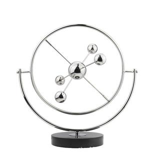 现代简约金属永动机摆件样板房售楼处家居卖场装饰品工艺品摆设