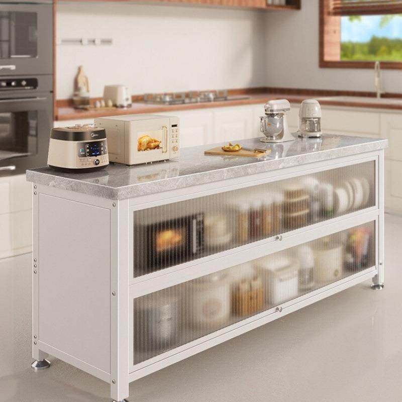 厨房置物架岩板落地多层收纳微波炉多功能餐边储物橱柜子客厅收纳,纺织面料/辅料/配套,纺织机械配件,淘宝优惠券,粉丝福利购,淘宝优惠卷