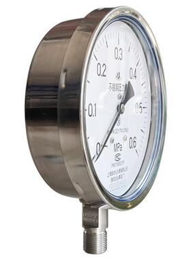 上海自动化仪表白云牌Y-150BF/1不锈钢压力表 径向压力表