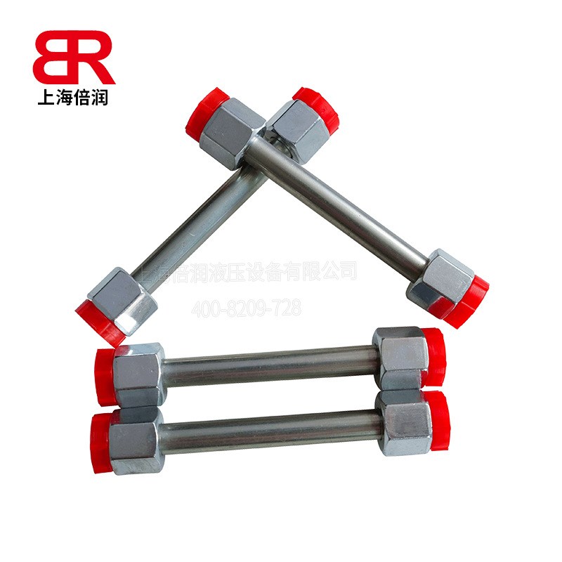 上海倍润液压硬管总成卡套螺母扩口接头高精密液压钢管ST37.4 NBK