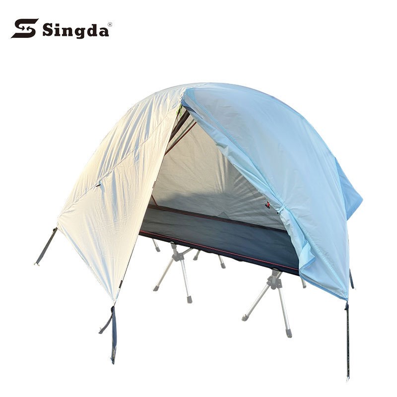 直供户外双人帐篷防暴雨离地防晒野营钓鱼便携式单人帐篷