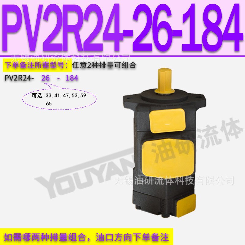 PV2R2-33 PV2R3 24 31液压12 13叶片泵PV2R1-8/10/12/14/17/19/23