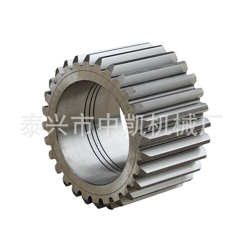 挤出机齿轮 机械斜齿轮精密主动外齿轮 花键轴非国标小齿轮加 工