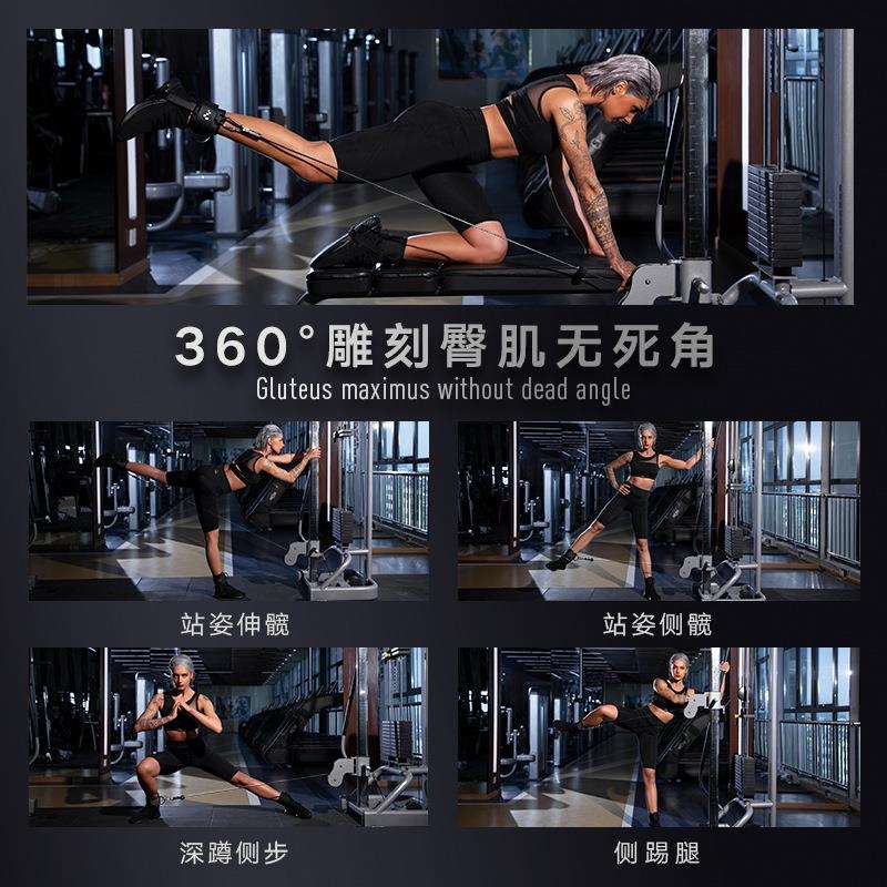 INNSTAR龙门架练腿练臀部力量健身训练器360°脚环绑腿扣脚踝绑带