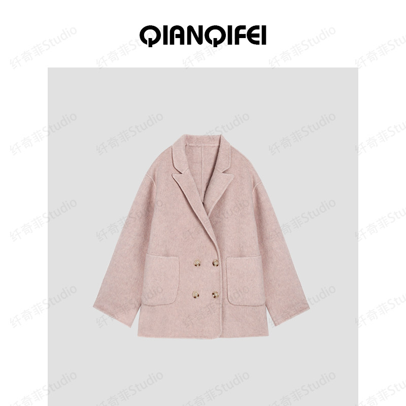 12-20H 传承大衣~西装领双排扣短外套 81070-D3AA44901A