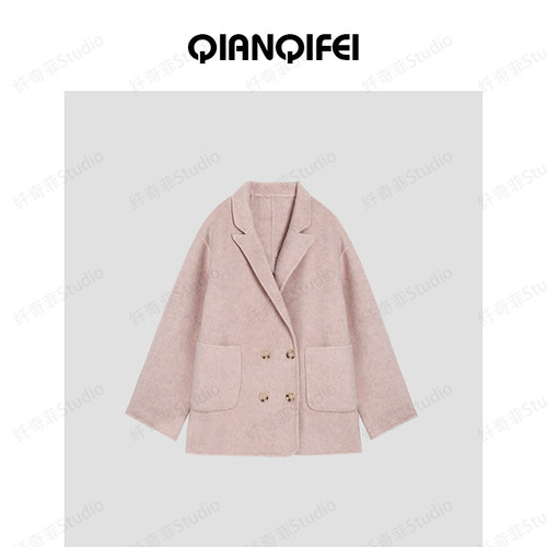 12-20H 传承大衣~西装领双排扣短外套 81070-D3AA44901A