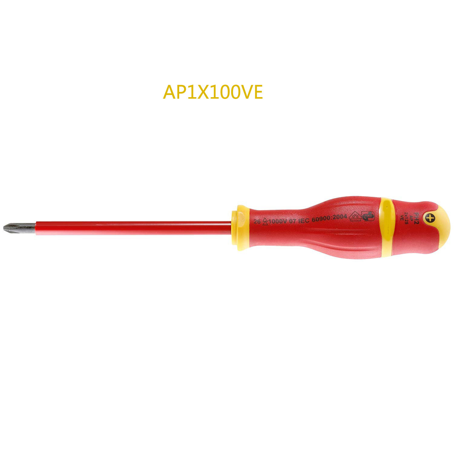 绝缘螺丝批 1000V绝缘Phillips 十字螺丝刀 AP1X100VE 现货