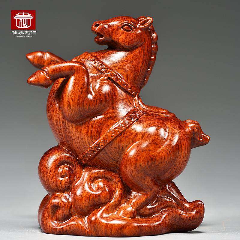 实木唐马摆件花梨木雕马工艺品中式客厅装饰品桌面摆设生肖马摆设,纺织面料/辅料/配套,纺织机械配件,淘宝优惠券,粉丝福利购,淘宝优惠卷