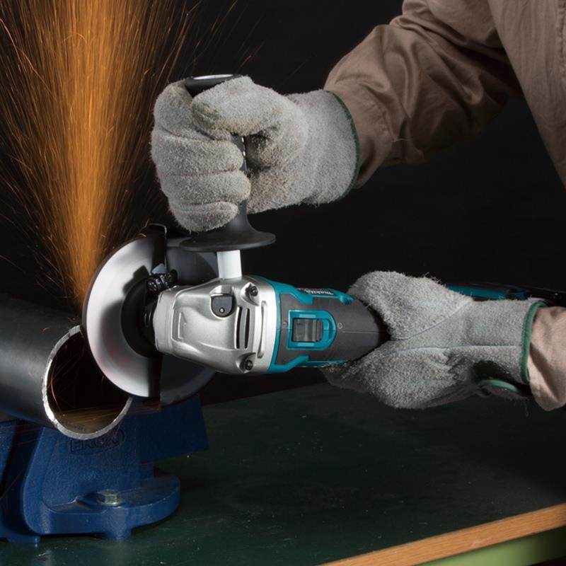 牧田充电角磨机DGA504无刷125MM大功率DGA506抛光机18V锂电动工具