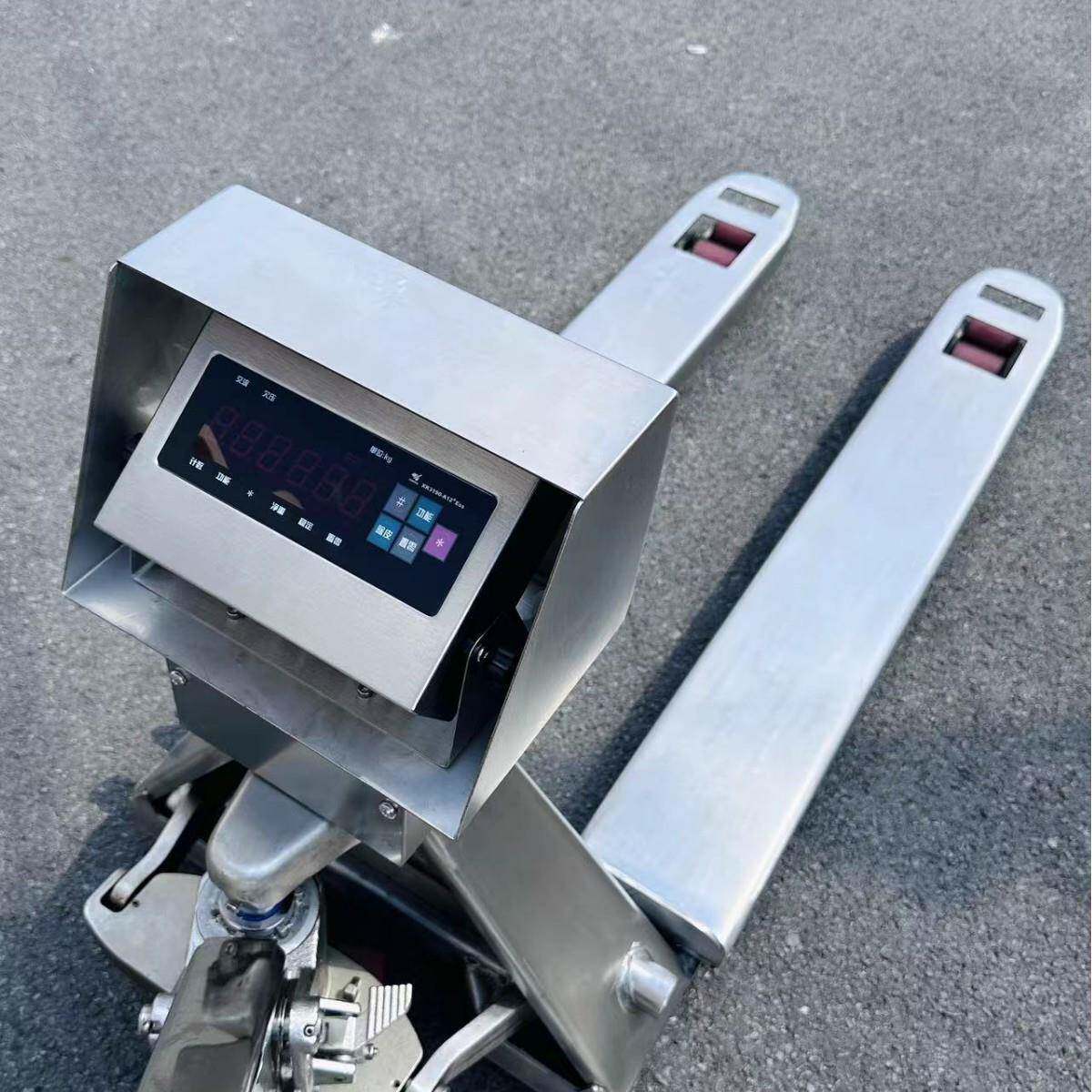 洁净区用的叉车秤耐腐蚀地牛秤不锈钢电子秤维修