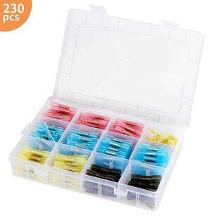 230pcs盒装热缩中接端子套装热缩防水中接管组合