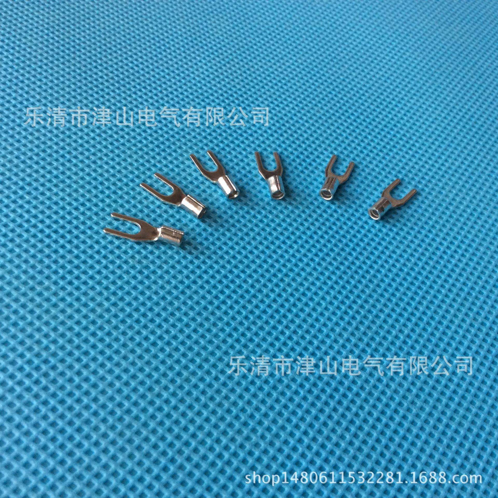 SNB1.25-3.2/UT1.5-3线耳冷压端子叉型裸端头Y型线耳接线端子