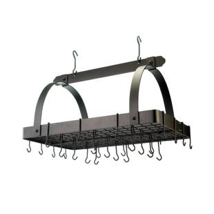直销悬挂式厨房锅碗瓢盆置物架铁艺锅盖锅铲架