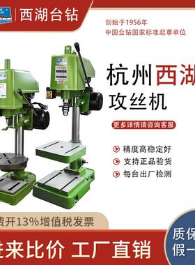 厂家直发杭州西湖SWJ-6A自动攻丝机JS-33钻铣床SB4010钻床钻攻机