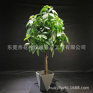 仿真发财树盆栽客厅假塑料招财大型绿植仿真花摆件室内装饰落地花
