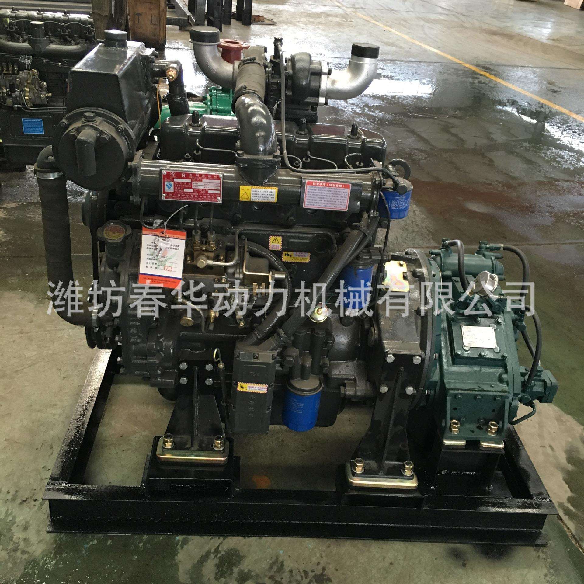 潍坊68KW船用柴油机潍柴系列R4110C发动机配杭州前进40A齿轮箱