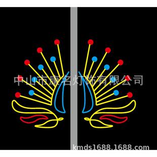 灯杆造型灯霓虹灯雪花灯柔性灯带彩灯孔雀彩灯花灯低压造型灯