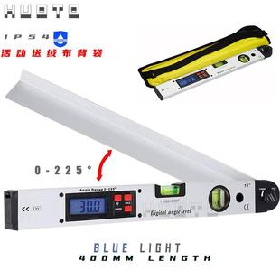 HUOTO400MM电子数显角度尺电子水平仪铝合金角度尺水平尺木工
