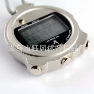 天福100F秒表 金属外壳三排100道秒表  比赛计时工具 电子