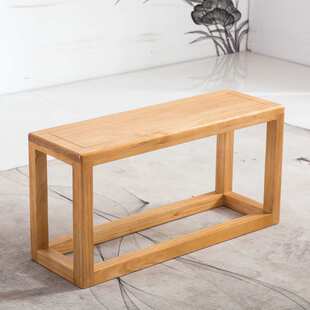 新中式实木长凳 家用客厅休闲泡茶小方凳 餐厅饭店接待长条凳矮凳