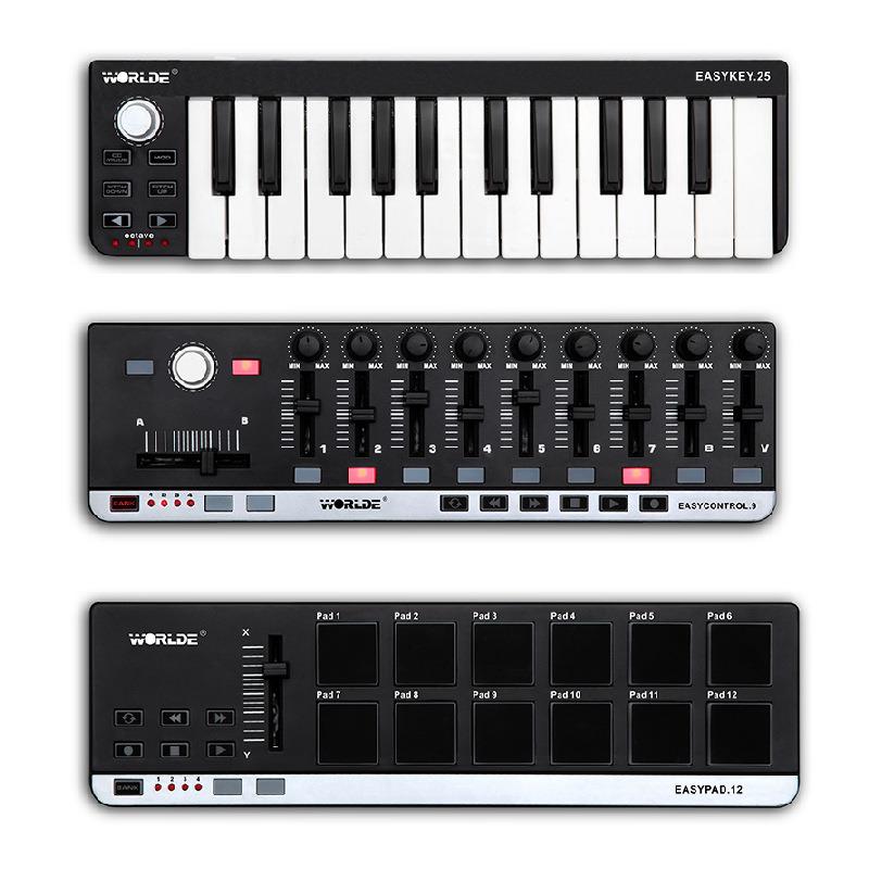 worlde EASY KEY25专业midi键盘控制器编曲键盘音乐键盘电音键盘