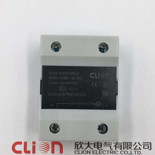 clion欣大单相交流无触点固态继电器HHG1-1/250F-38 80Z SSR-80AA