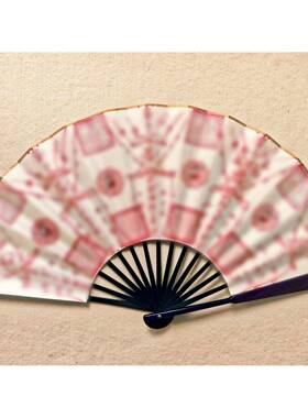 P66D手绘六壬伏英馆大显威灵山海镇靠山扇五路扇天师五雷折扇