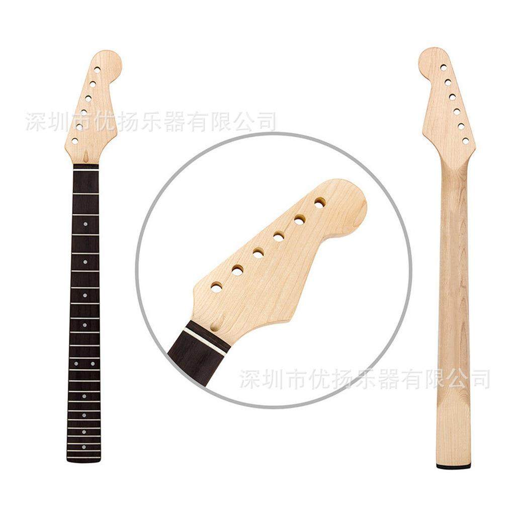 琴颈22品吉他琴颈枫木脖子玫瑰木指板STStart不带背中线