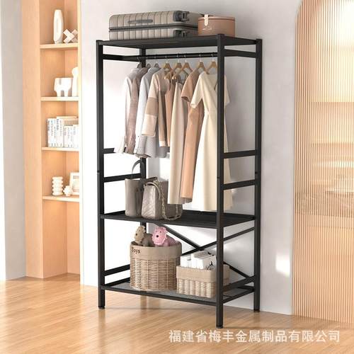 简易衣柜网框型衣帽架收纳挂衣服加厚方管多功能置物架
