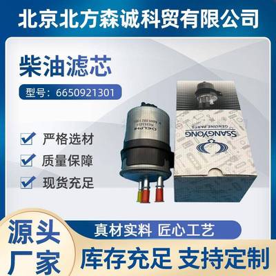 适用于双龙爱腾享御雷斯特柴油油水分离器滤芯6650921301柴油滤芯