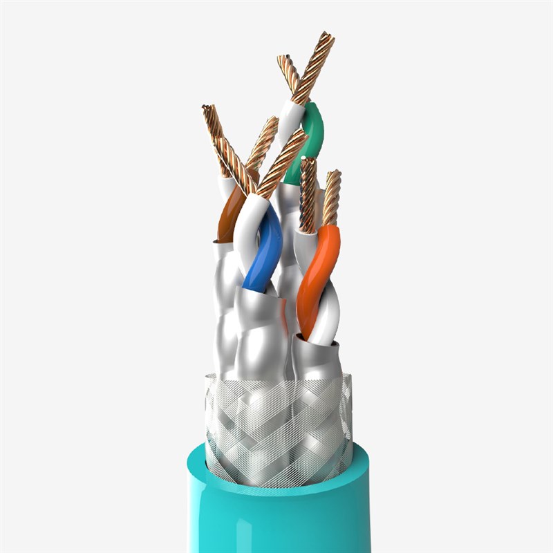 英曼超六类网线cat.6a无氧铜网络跳线5G水晶头1米2米3米