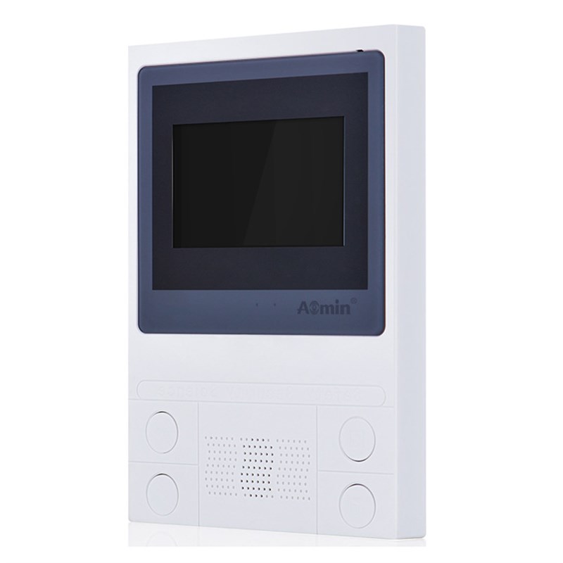 楼宇对讲系统彩色可视室内机4.3寸高清液晶分机门禁门铃监控开锁