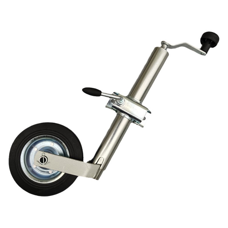 欧款48管径拖车千斤顶导向轮支撑,拖挂房车ATVUTV支架,拖车配件