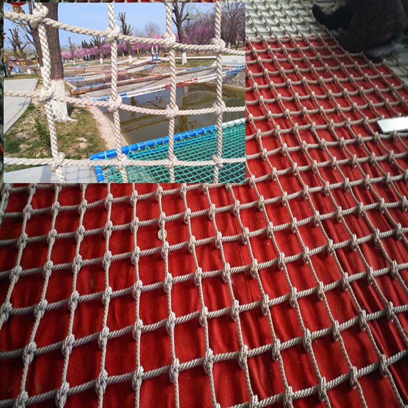 景区攀爬网丛林魔网 游乐场防护网涤纶防坠网锦纶攀爬网尼龙网绳