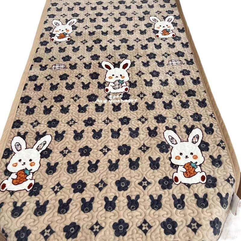 学生宿舍床盖单人床加厚床单加绒寝室上下铺绒面被单防跑