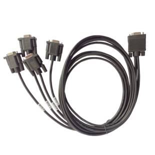 BK-DB9-1-4复合通信线连接线HMI触摸屏通信线一个串口转四个串口