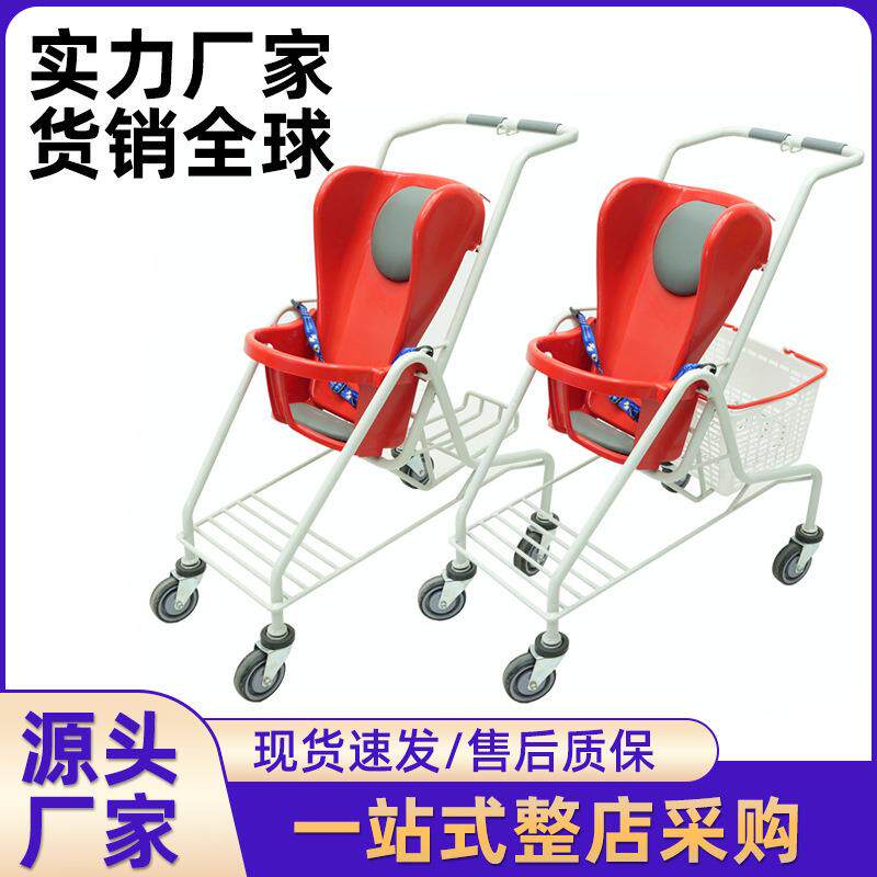 儿童购物车小推车超市小推篮带轮大容量可折叠婴儿车