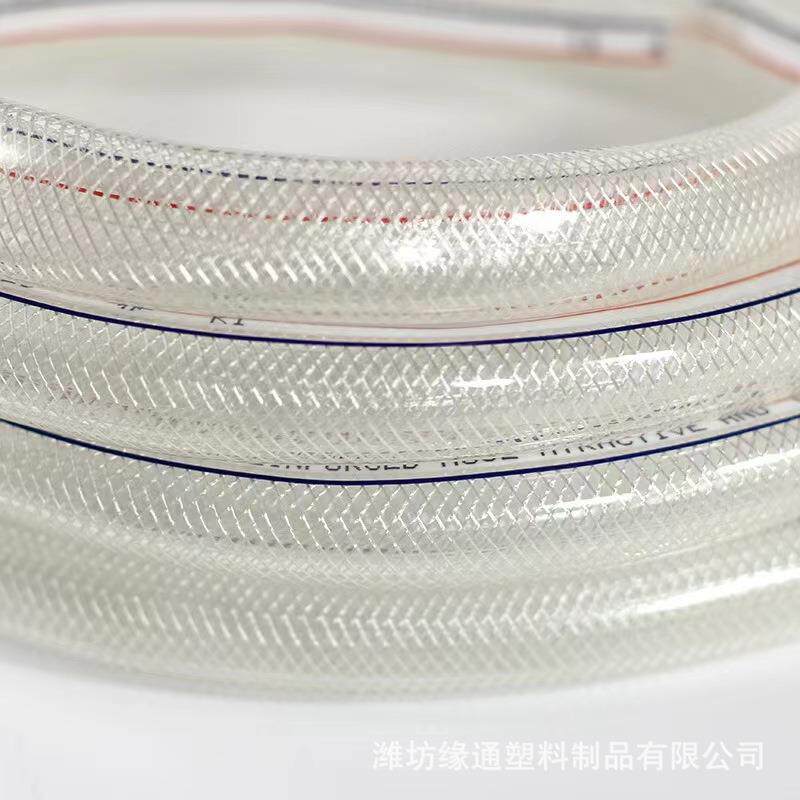PVC纤维管网文管花园浇花水管农用透明软网管