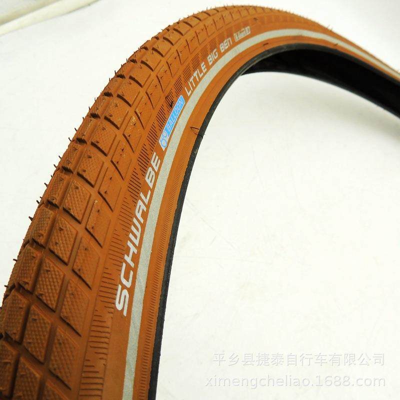 世文700*38c50c公路自行车旅行车外胎棕色车胎带反光28*2.0防刺