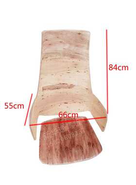 HY-A317大班办公椅胶合板 简约转椅椅子办公班椅背白坯弯曲木板