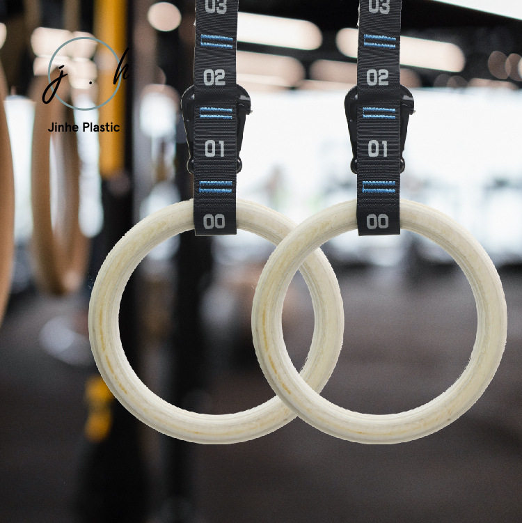 厂家直销吊环桦木体操吊环健身器材配件引体向上成人体操训练吊环