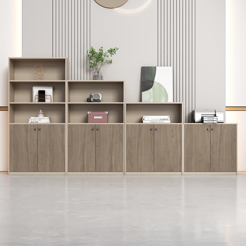 柜子办公室文件柜带锁双开门收纳柜桌边打印机柜矮柜储物柜资料柜