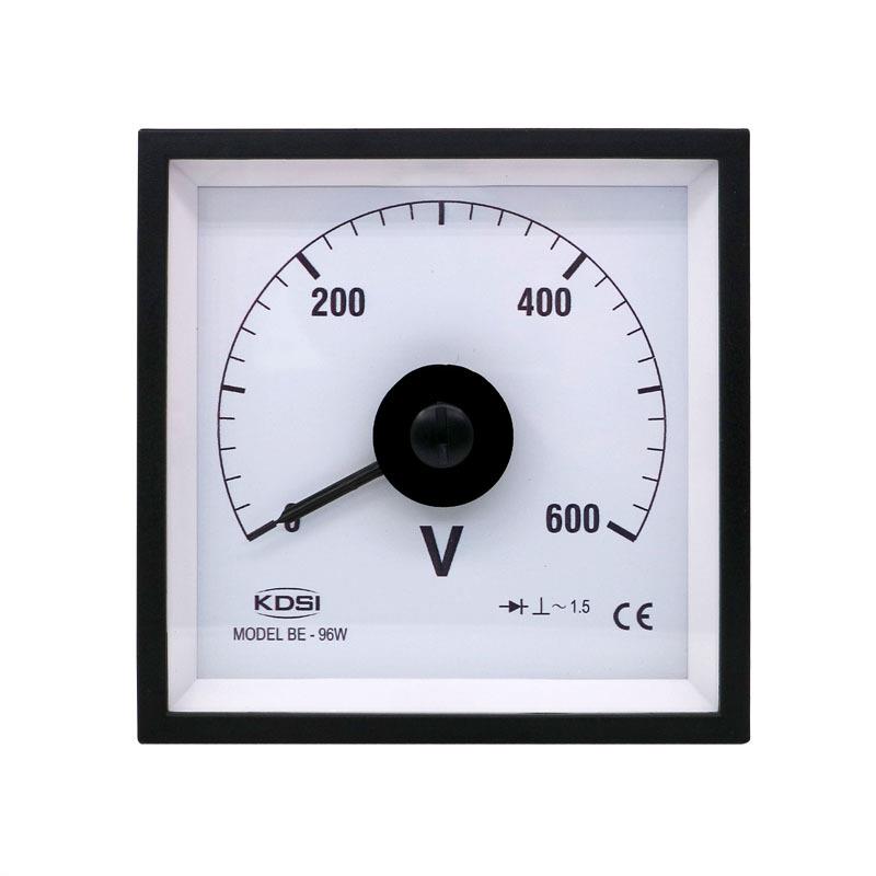 指针式交流电压表BE-96W AC600V 船用电压仪表 固定式安装电表