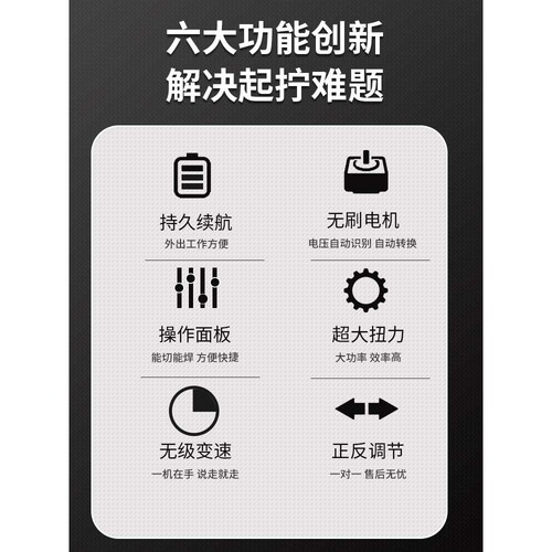 无刷电动扳手大扭力汽修锂电风炮小型充电架子工冲击扳手轮胎拆卸